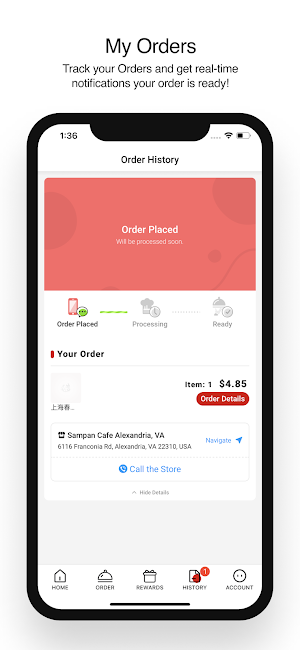 Sampan Cafe Screenshot 2