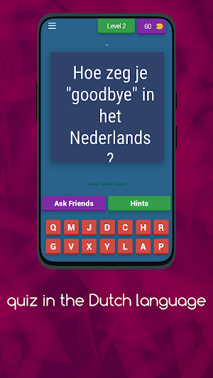 quiz in the Dutch language Screenshot 2