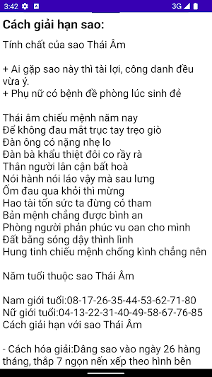 Sao Chiếu Mệnh Screenshot 2