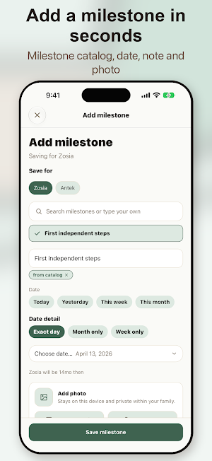 BabySteps: Baby Milestones Screenshot 2