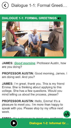 Everyday Conversations: Learning American English Screenshot 1