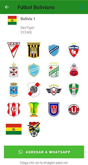 Stickers de Fútbol Boliviano Screenshot 0