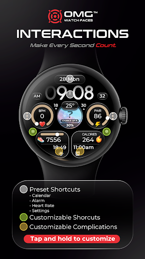 Weather Watch Face - OMG 371 Screenshot 2