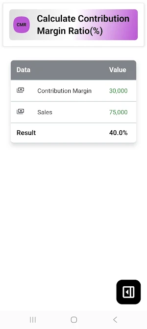 CMR Calculator Screenshot 3