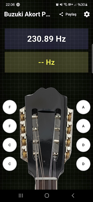 Bouzouki Tuner App Screenshot 3