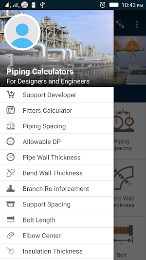 Piping Calculators Free Screenshot 1