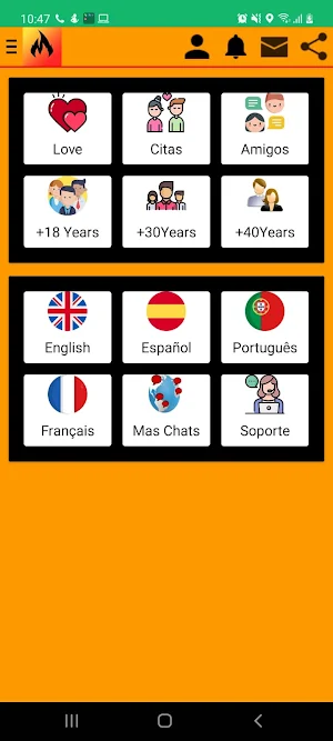 CHAT Encuentra Pareja Y Liga Screenshot 0