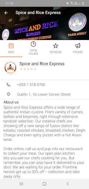 Spice and Rice Express Screenshot 2