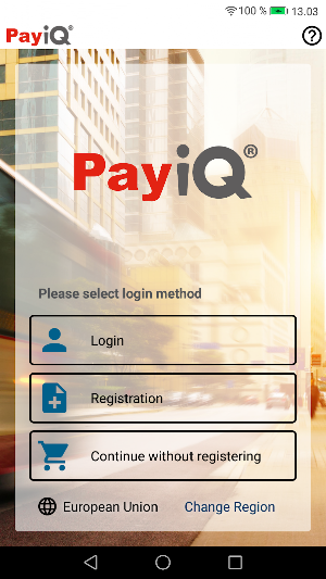 PayiQ Tickets Screenshot 0
