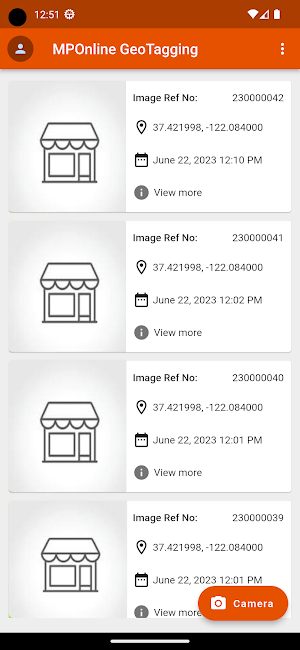 MPOnline GeoTagging Screenshot 1