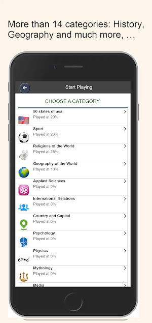 Random Trivia Quizzes Game Screenshot 1
