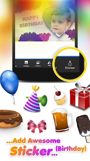 Birthday Photo Frame Screenshot 3
