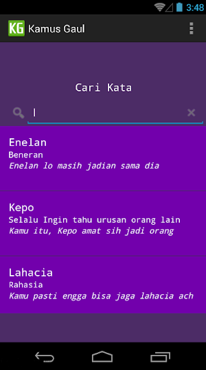 Kamus Gaul Keren Screenshot 2