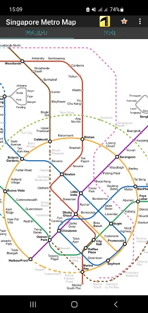 Singapore Metro Map Screenshot 2