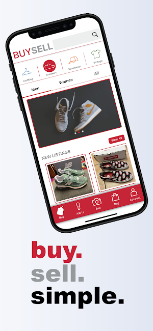 BUYSELL: Buy & Sell Clothing Screenshot 1