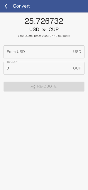 USD to CUP Screenshot 1