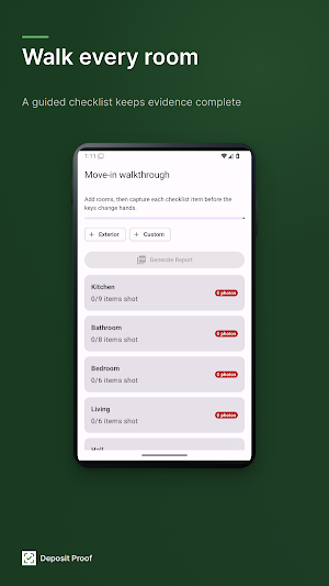 DepositProof - Rental Evidence Screenshot 0