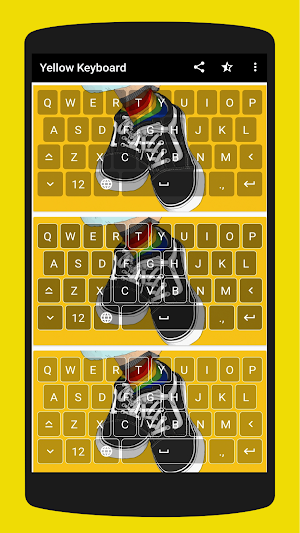 Aesthetic Yellow Keyboard Screenshot 0