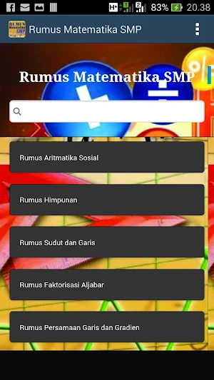 Rumus Matematika SMP Screenshot 3