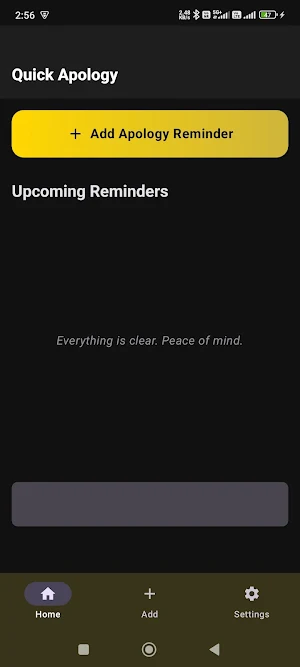 Quick Apology Reminder Screenshot 3