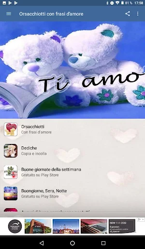 Orsacchiotti con frasi d'amore Screenshot 0