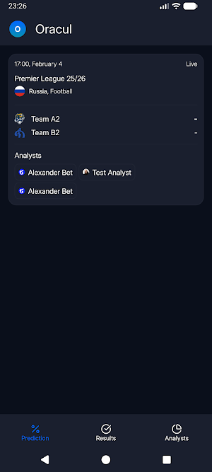 Oracul - match analytics Screenshot 0