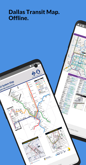 DALLAS TRANSIT MAP OFFLINE DART Screenshot 0