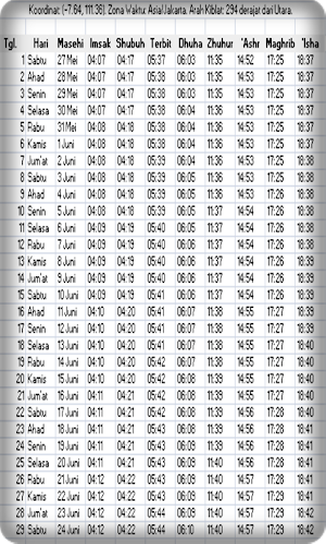 Jadwal Imsakiyah Ramadhan 2017 Screenshot 0