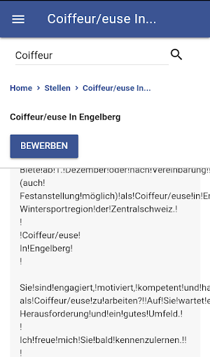 Coiffeur Jobs Screenshot 2