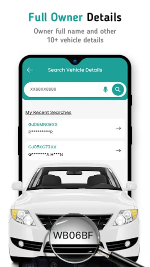 RTO Vehicle Information App Screenshot 2