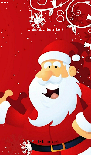 Santa Claus Lock Screen Screenshot 3