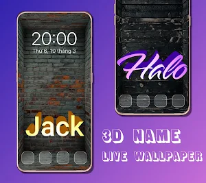 3D My Name Live Wallpaper - 3D Parallax background Screenshot 0