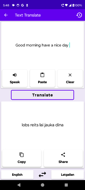 English Latgalian Translator Screenshot 1