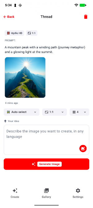 Idyllic App Screenshot 1
