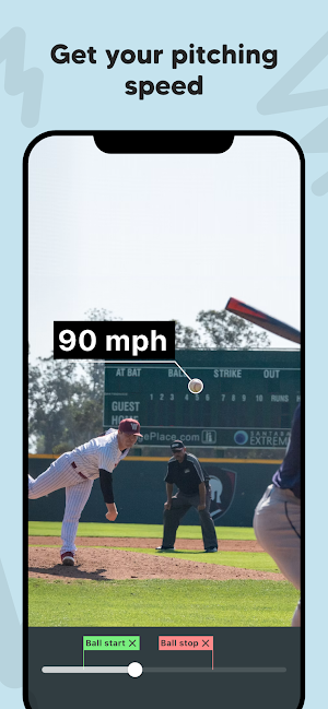 Baseball Pitch Speed Radar Gun Screenshot 0