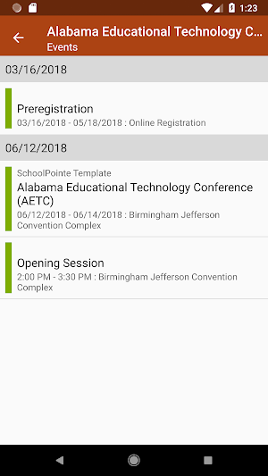 Alabama Ed Tech Conference Screenshot 1