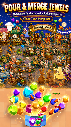 Glass Glow: Merge Art Screenshot 0