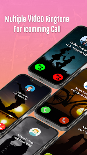 Video ringtone incoming call Screenshot 0