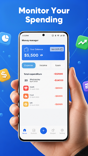 Personal Money Tracker Screenshot 0