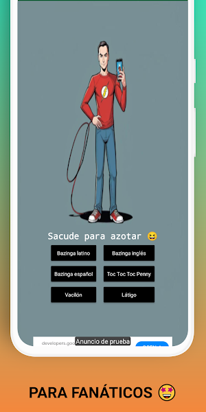 Sheldon Whip App with phrases Screenshot 3