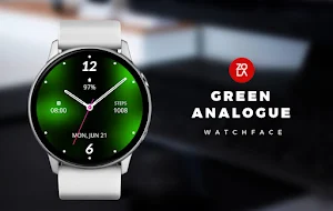 Green Analogue Watch Face Screenshot 0