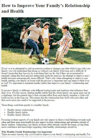 How to Improve Family Relation Screenshot 2