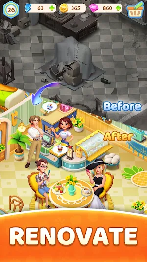Secret Bay: Merge & Cook Story Screenshot 2