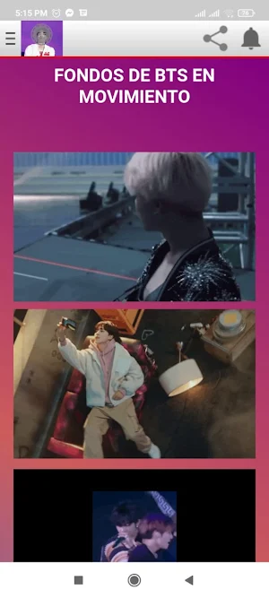 Fondos en movimiento de BTS Screenshot 0