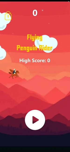 Flying Penguin Rider Screenshot 1