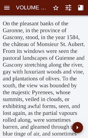 The Mysteries of Udolpho – Public Domain Screenshot 1