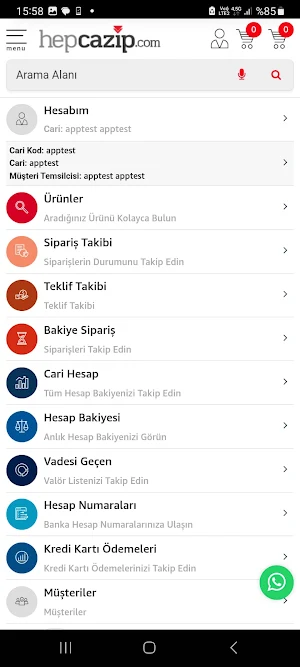 Hep Cazip B2B Screenshot 2