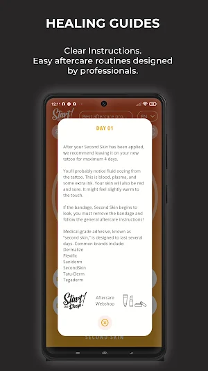 Start aftercare Screenshot 2