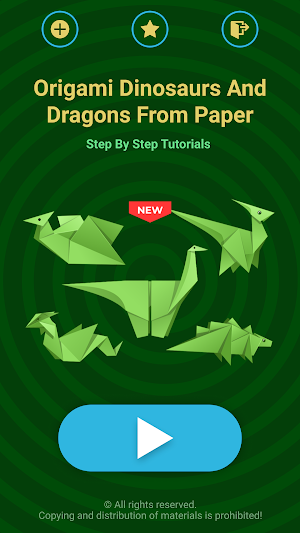 Origami Dinosaurs & Dragons Screenshot 1