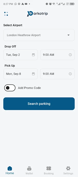 Parkotrip: Airport Parking UK Screenshot 0